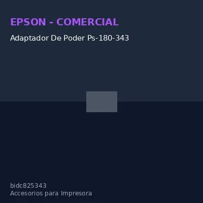 Adaptador De Poder Ps-180-343