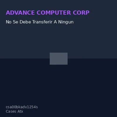 No Se Debe Transferir A Ninguna Sucursal, Case Para Ensamblaje De Computadoras Advanc