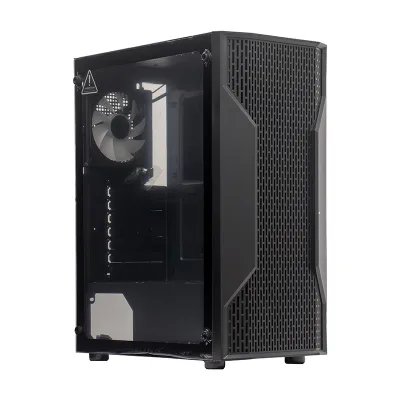 Case Sin Fuente Gamer Teros Te-1332G, Itx, M-Atx,Atx, 3.5 Y 2.5, Negropotencia