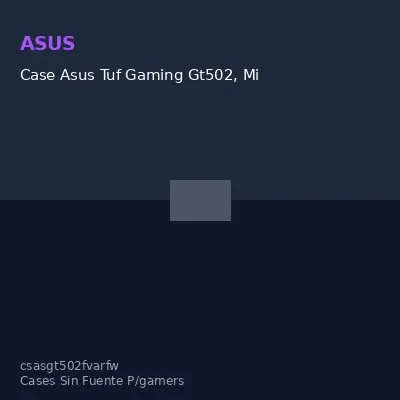 Case Asus Tuf Gaming Gt502, Mid-Tower De Doble Cámara (Dual Chamber), Color Blanco @@