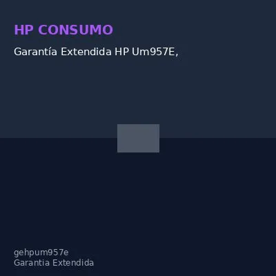 Garantía Extendida HP Um957E, 3 Años, Protección Contra Daños Accidentales En Noteboo