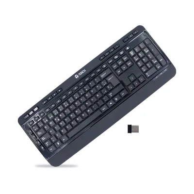 Teclado Inalámbrico Teros Te-4074Cs, 2.4Ghz, Usb,Negrotrabaja Con Comodidad Y Es