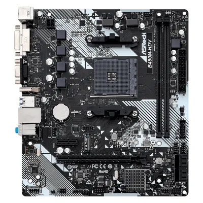 Motherboard Asrock B450M-Hdv R4.0, Chipset AMD B450, Socket AMD Am4, Matxsoporta