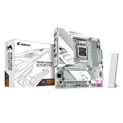 Motherboard Gigabyte X870M Aorus Elite Wifi7 Ice,Chipset AMD X870, Socket AMD Am5, M-