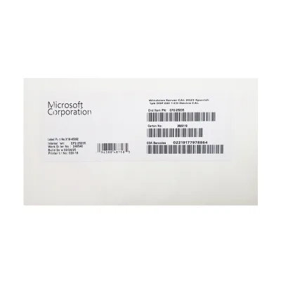 Microsoft Windows Server Cal 2025 1Pk Device Cal (Ep2-25235)Es Una Licencia De A