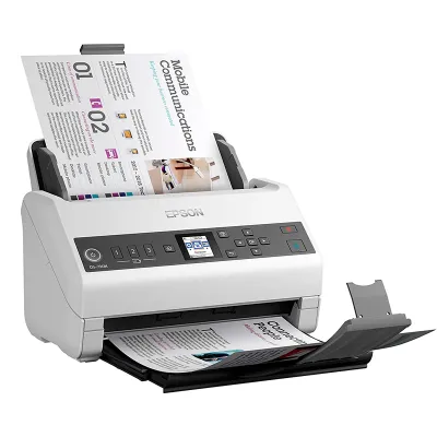 Escáner Epson Ds-730N, USB 2.0, Ethernet, Alimentacion Vertical, Duplex A Color.