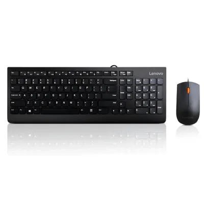 Kit Combo Teclado + Mouse Lenovo 300, Interfaz Usb, Ambidiestro, Diseño Elegante. @@@