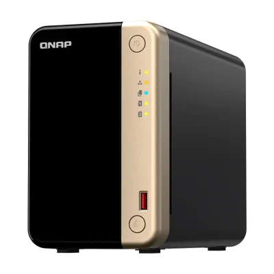 Servidor NAS Qnap Ts-264-8G, Celeron N5095 4C / 2.9Ghz, 8GB Ram, Bahias: 2 X 3.5 Sat