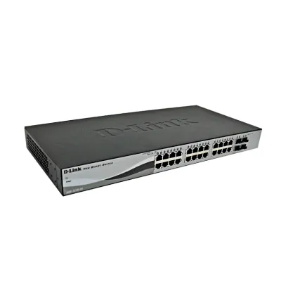 Switch D-LINK Dgs-1210-28 Smart Web Switch, 24 Puertos 10/100/1000, 4 Puertos Gigabit