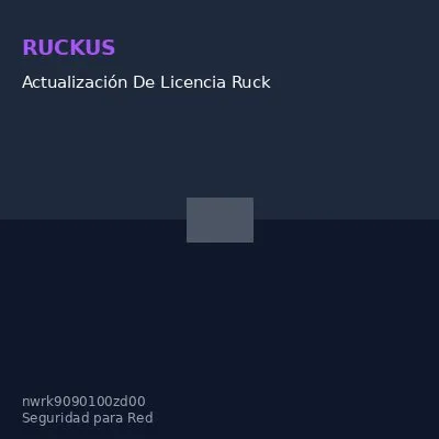 Actualización De Licencia Ruckus Zonedirector 3000, 100 Access Point Zoneflex Adicion