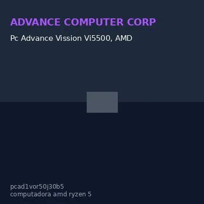Pc Advance Vission Vi5500, AMD Ryzen 5 5500 3.60.Ghz 4.20GHZ 16MB Cache L332Gb D