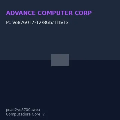 Pc Vo8760 I7-12/8Gb/1Tb/Lx
