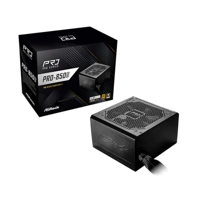 Fuente De Alimentación Asrock, Pro-850G, 850 W, Atx, 80 Plus Gold.1 Conector ATX