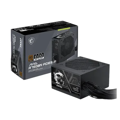 Fuente De Alimentación MSI Mag A750Bn Pcie5 Iii, 750W, 80 Plus Bronze, Formato Atx. @