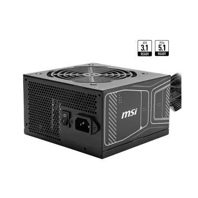 Fuente De Alimentación MSI Mag A750Gn Pcie5, 750W, 80 Plus Gold, Formato Atx.