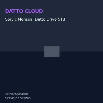 Servic Mensual Datto Drive 5TB