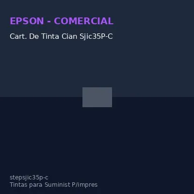 Cart. De Tinta Cian Sjic35P-C