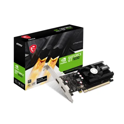 Tarjeta De Video MSI Geforce GT 1030 4Gd4 Lp Oc, 4GB Ddr4, PCI Express 3.0 X16 (X4) @