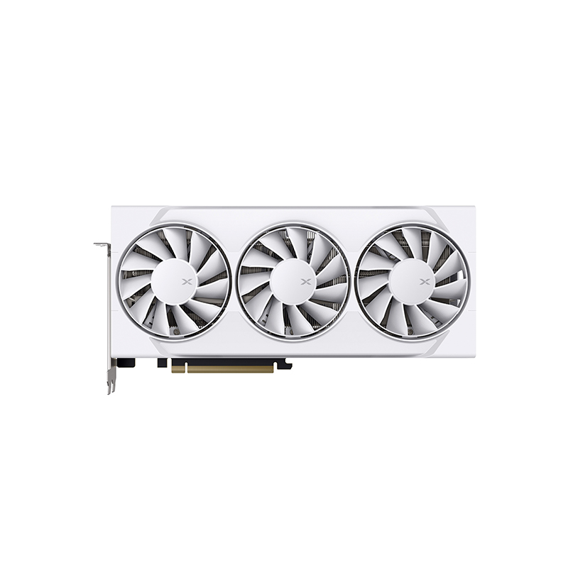 Tarjeta De Video Xfx Swift AMD Radeon RX 9060 XT Oc White Triple Fan Gaming Edition 1