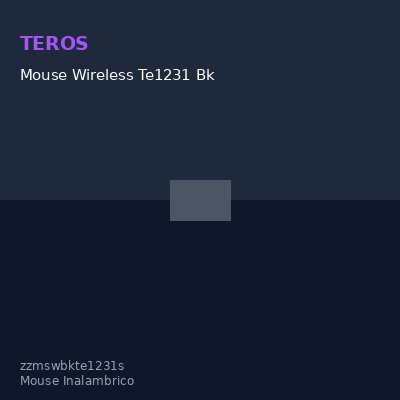 Mouse Wireless Te1231 Bk