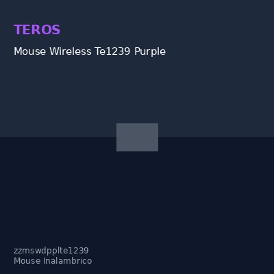 Mouse Wireless Te1239 Purple