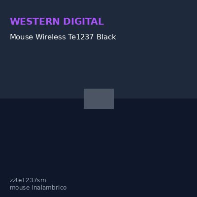 Mouse Wireless Te1237 Black